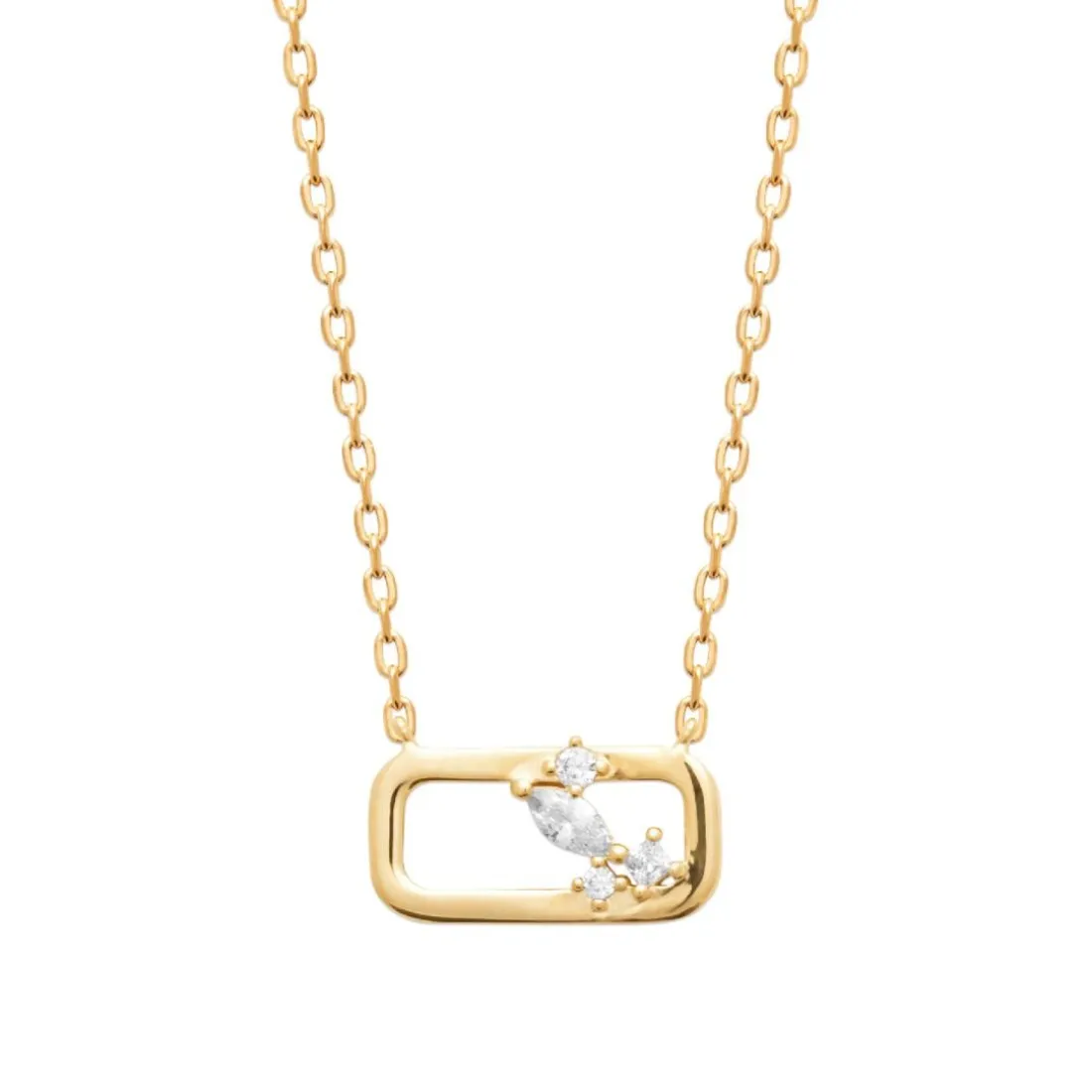 Collier femme pendentif oz plaqué or Maison de la Bijouterie UW404645