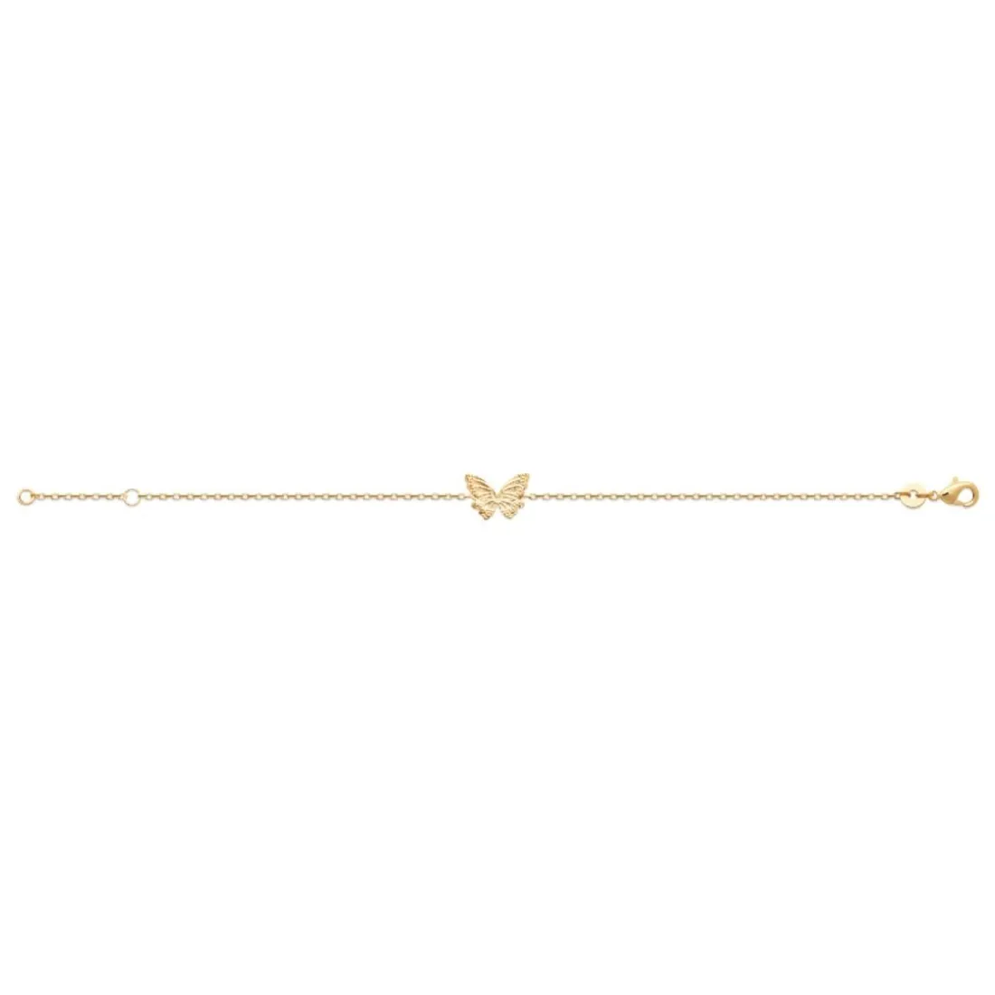 Collier femme pendentif papillon plaqué or Maison de la Bijouterie UYYZYY45