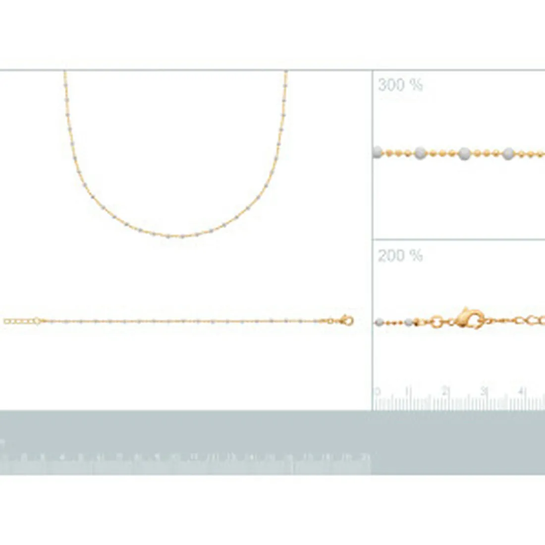 Collier femme plaqué or laque - YU0U3V45