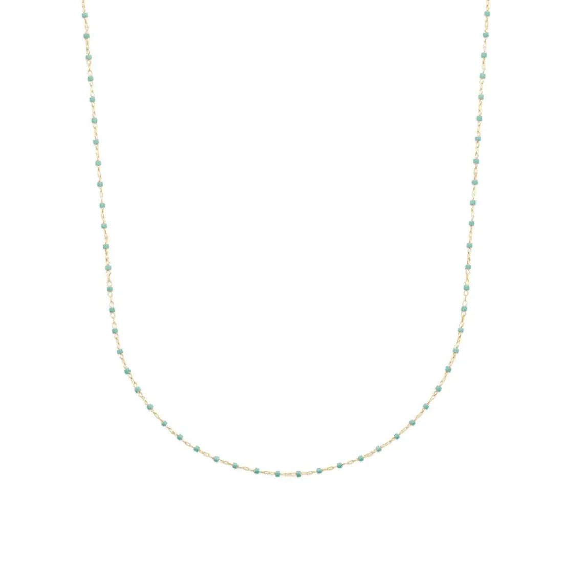 Collier femme plaqué or perle miyuki - YU0U6U45