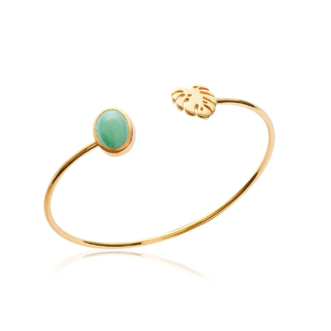 Collier femme plaqué or serti clos - UW30Y55V