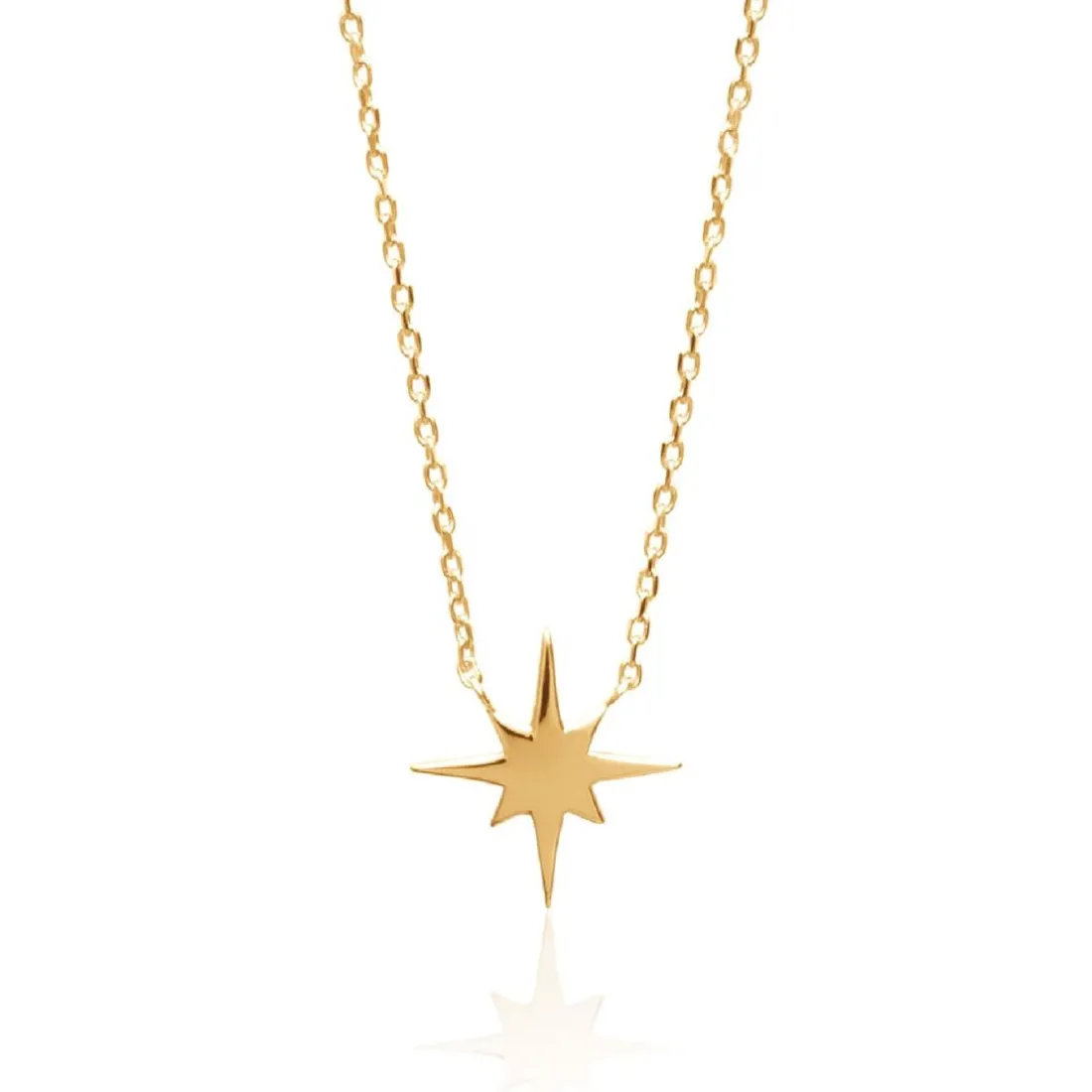 Collier femme plaqué or étoile Maison de la Bijouterie UYZ40W45 Plaqué or