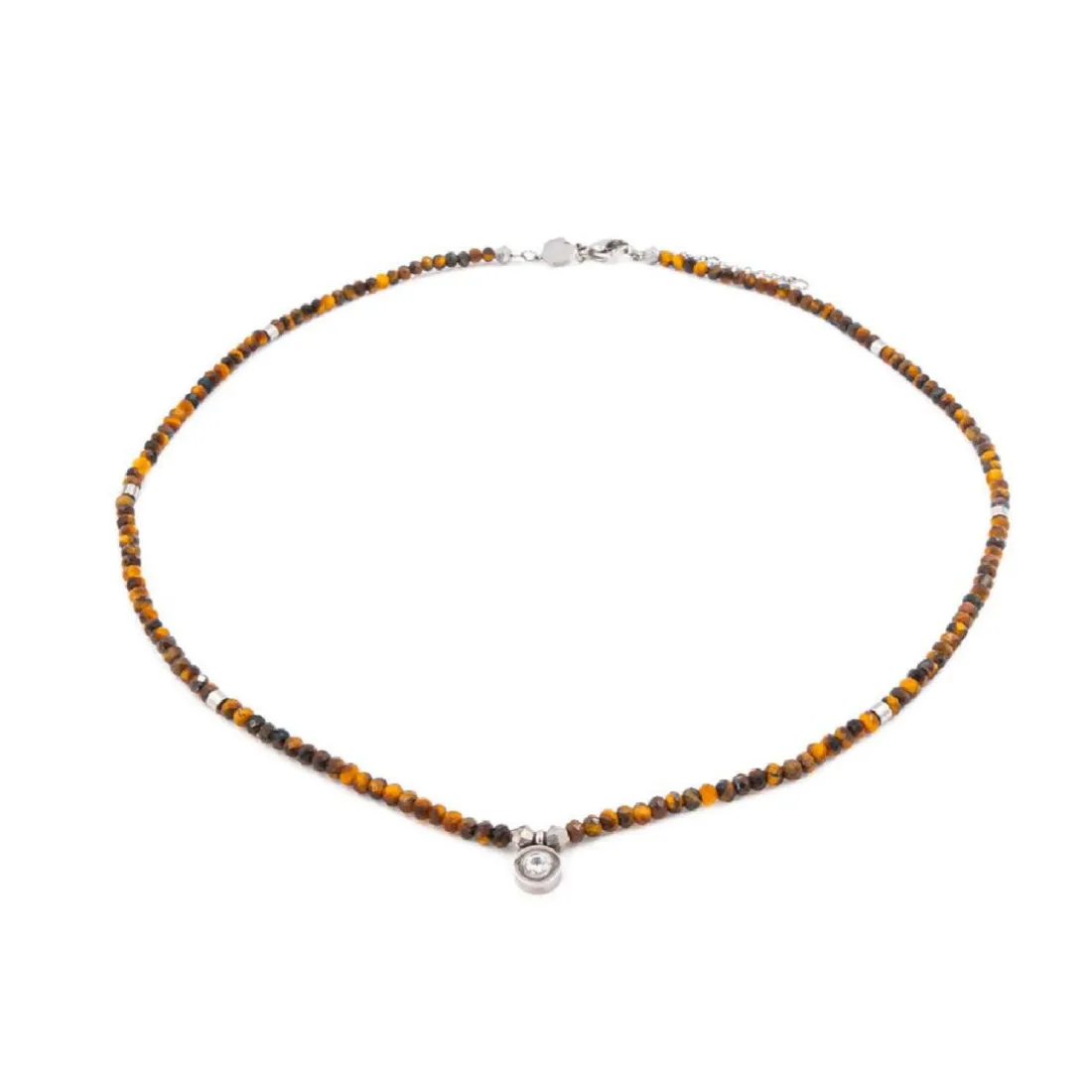 Collier Femme Sloya Lumia Oeil de Tigre