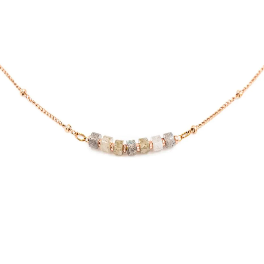 Collier Femme Sloya Piana en pierres Labradorite