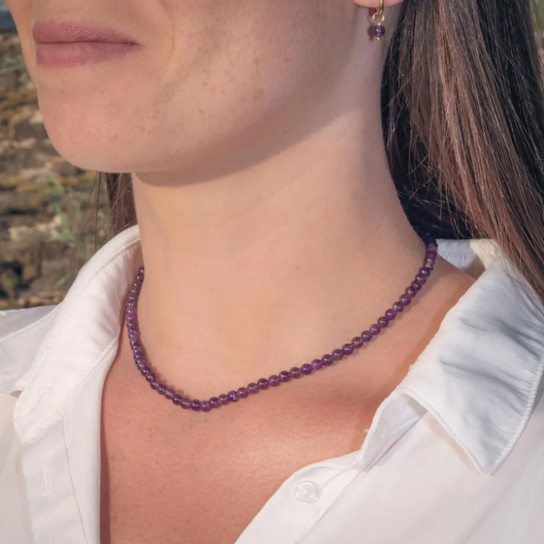 Collier Femme Sloya Serena Améthyste
