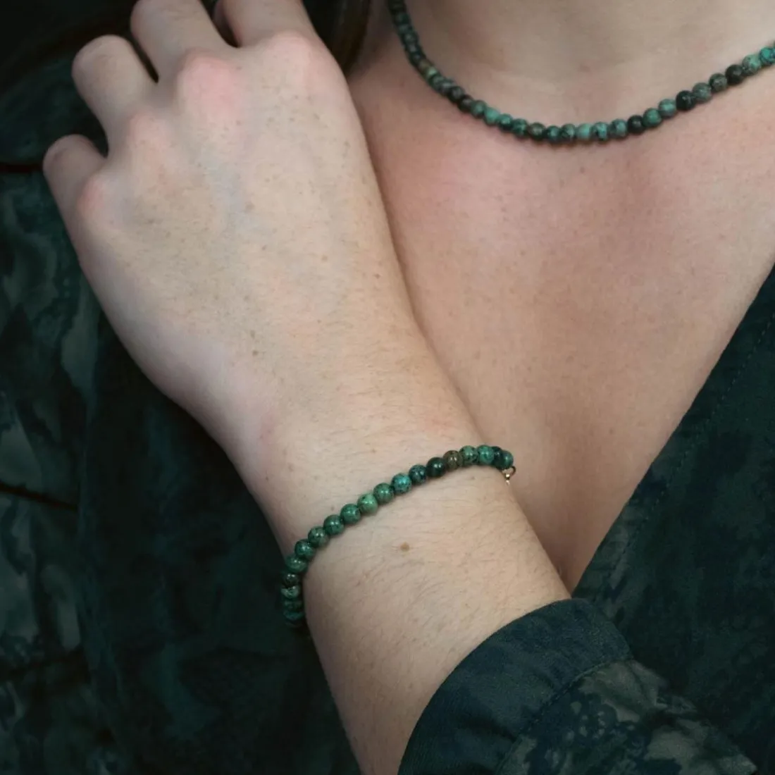 Collier Femme Sloya Serena Turquoise Africain