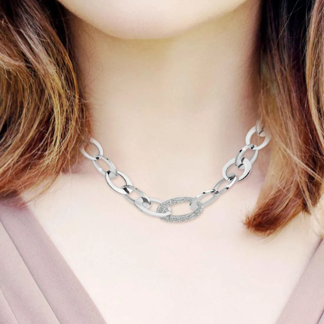 Collier femme So Charm - B2749 Acier Argent