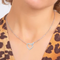 Collier Femme So Charm - B2939-ARGENT - Collier Coeur Argenté