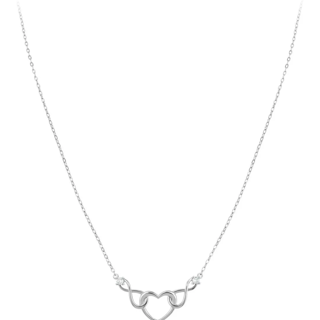 Collier Femme So Charm - B4190-ARGENT - Collier Coeur Argenté