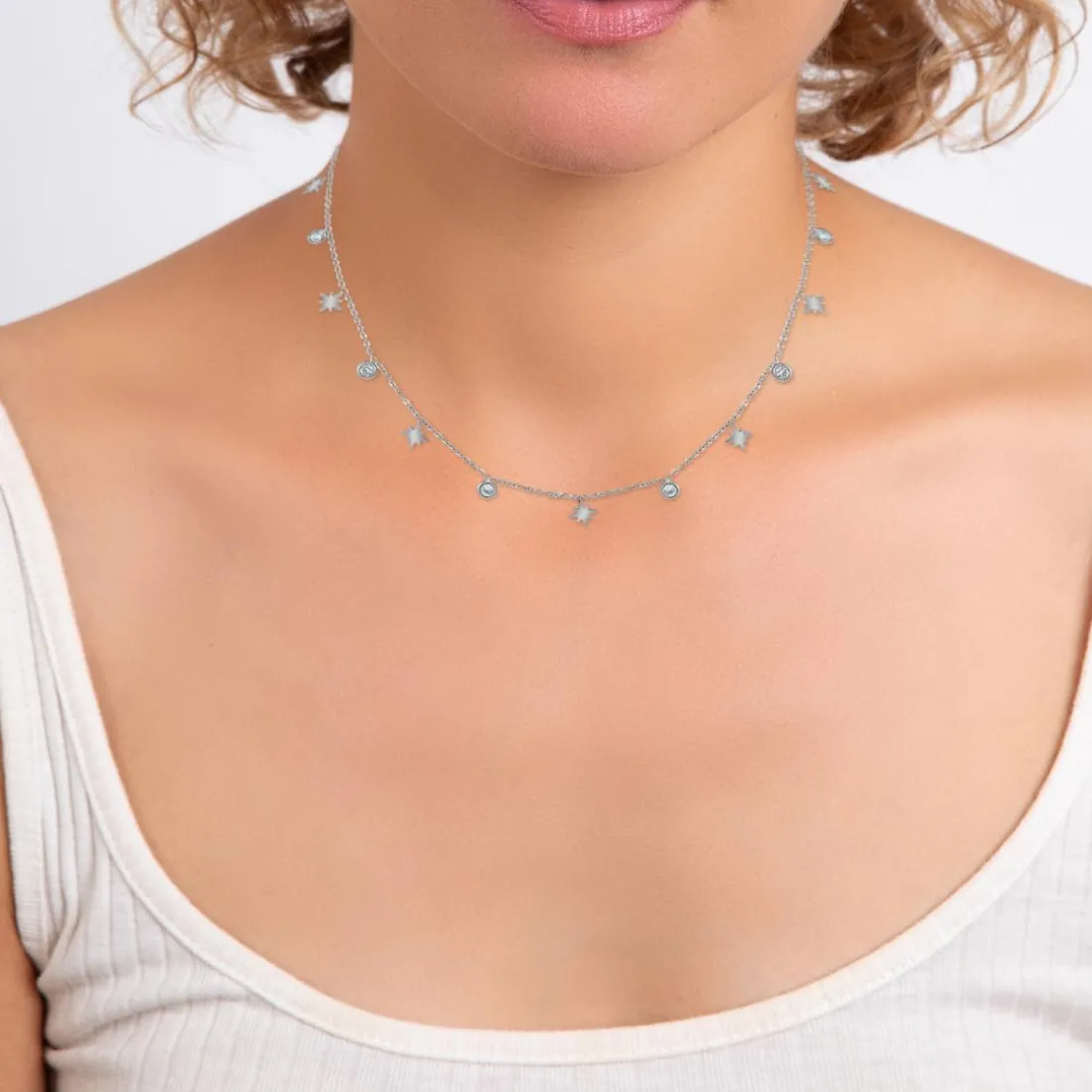 Collier Femme So Charm - B2205-ARGENT - Collier Mode Argenté