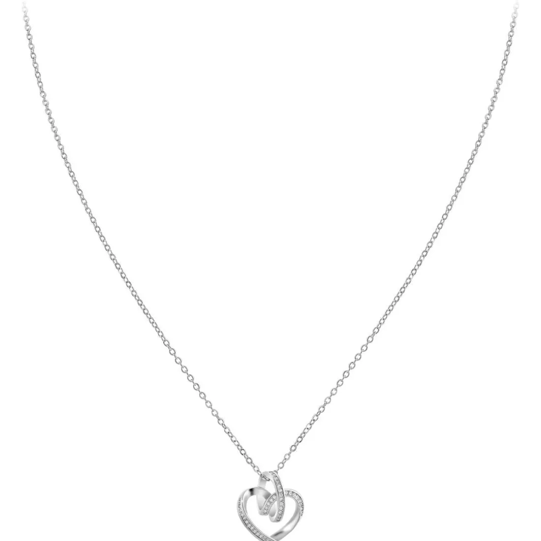 Collier Femme So Charm - B2809-ARGENT - Collier Coeur Argenté