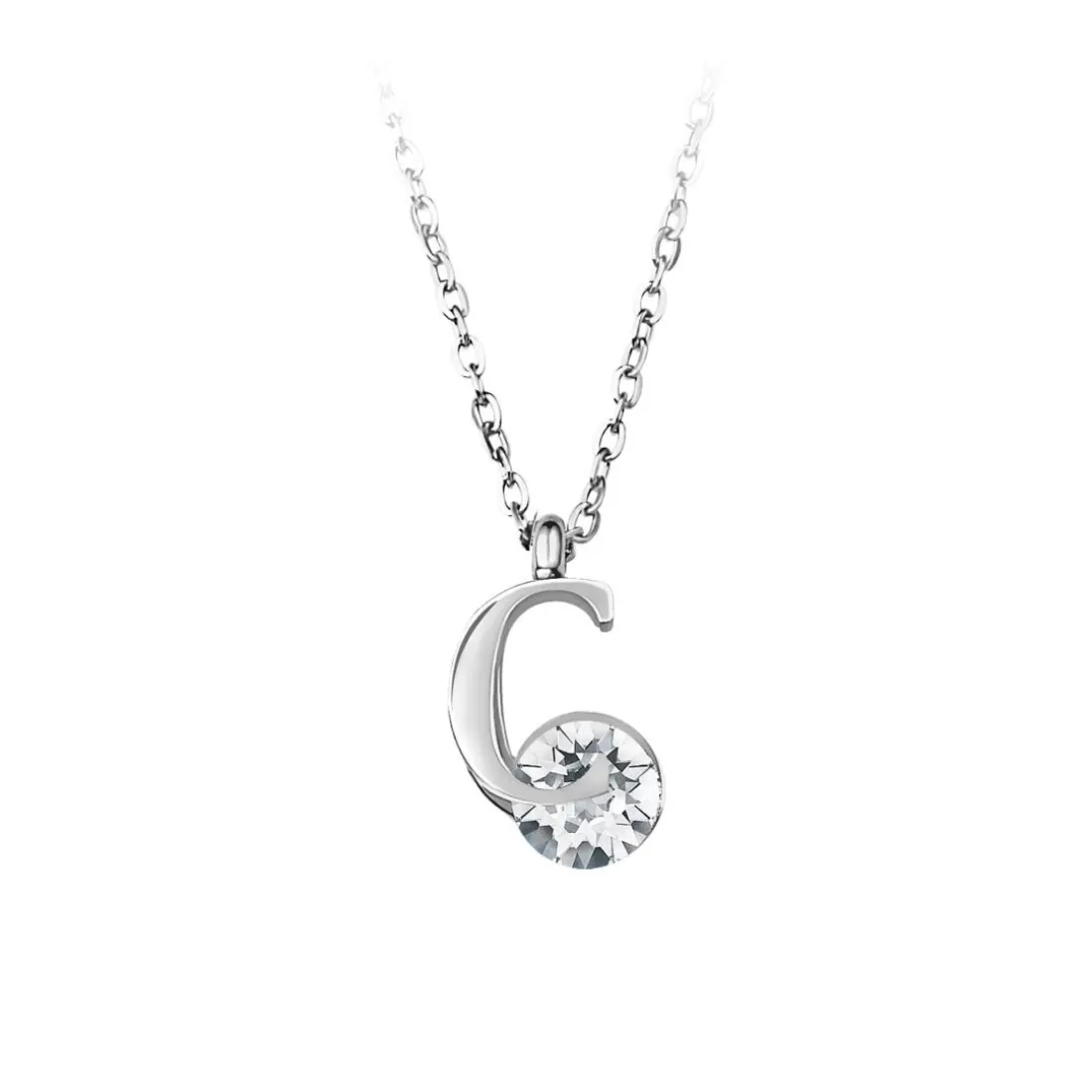Collier Femme So Charm - B1498-C - Collier Initiale Argenté