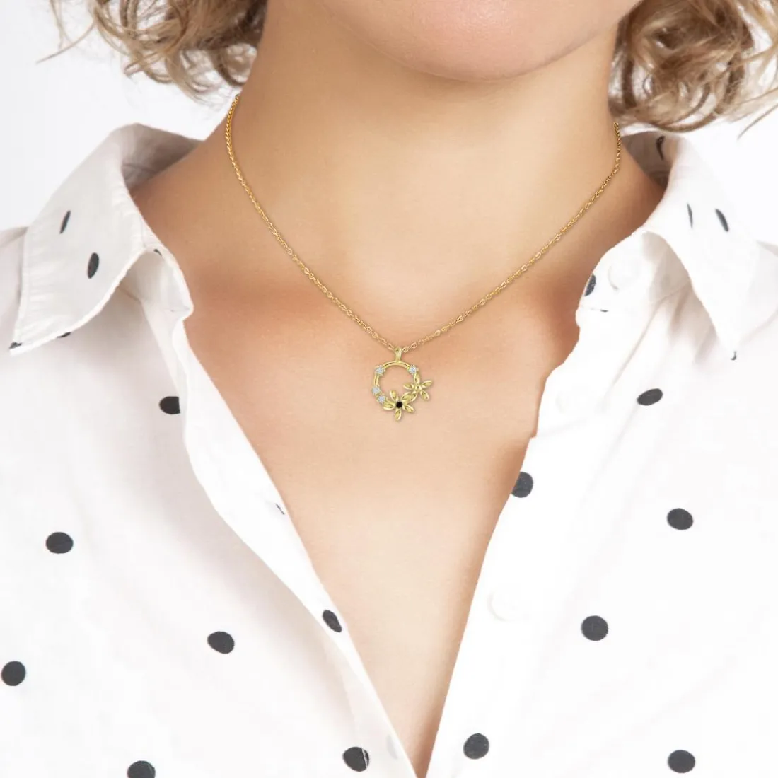 Collier Femme So Charm - BD3244-DORE-DIAMANT - Collier Mode Doré