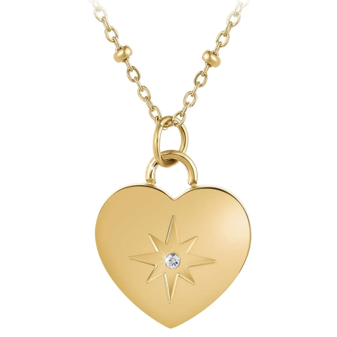 Collier Femme So Charm - BD4097-DORE - Collier Coeur Doré