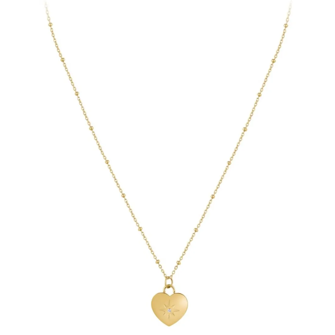 Collier Femme So Charm - BD4097-DORE - Collier Coeur Doré