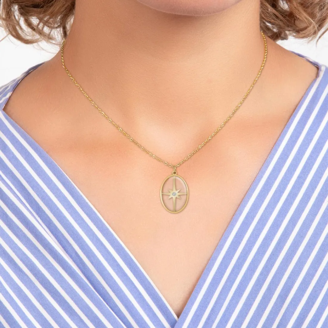 Collier Femme So Charm - BD2647-DORE-DIAMANT - Collier Mode Doré