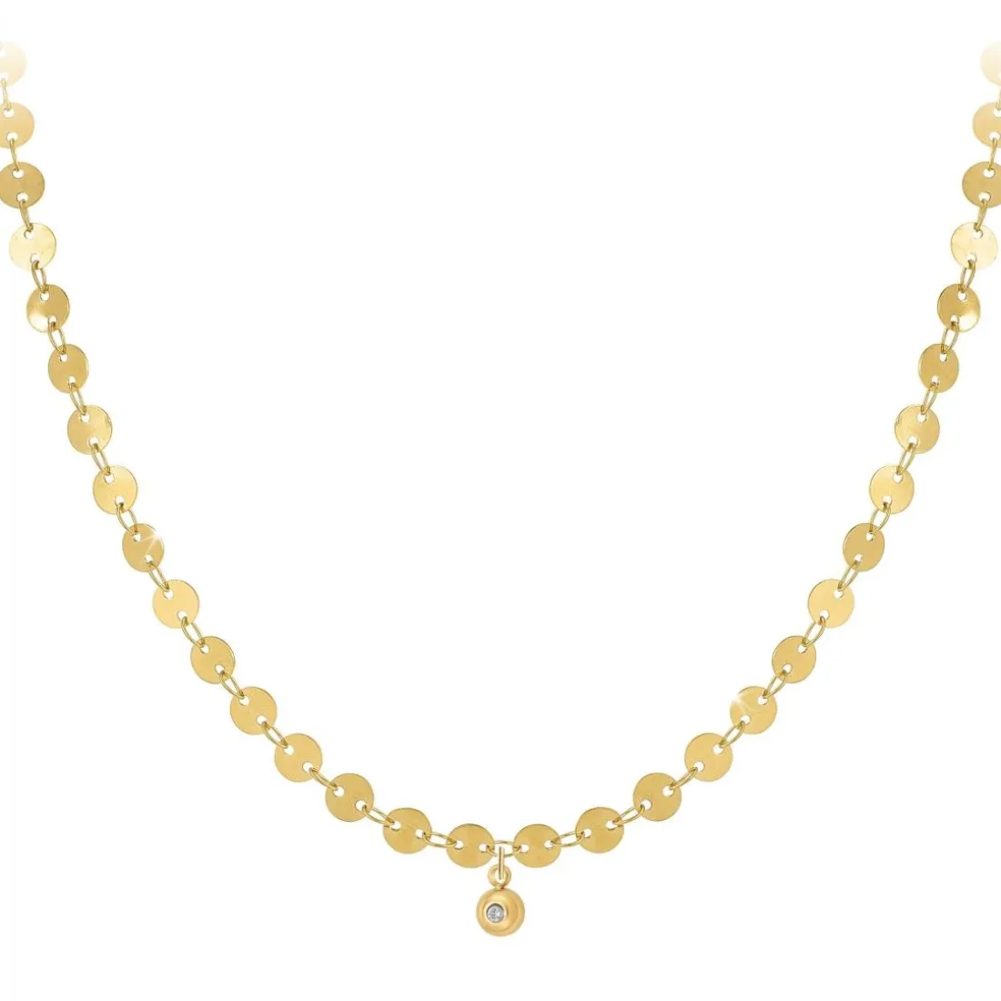 Collier Femme So Charm - BD2392-DORE-DIAMANT - Collier Mode Doré