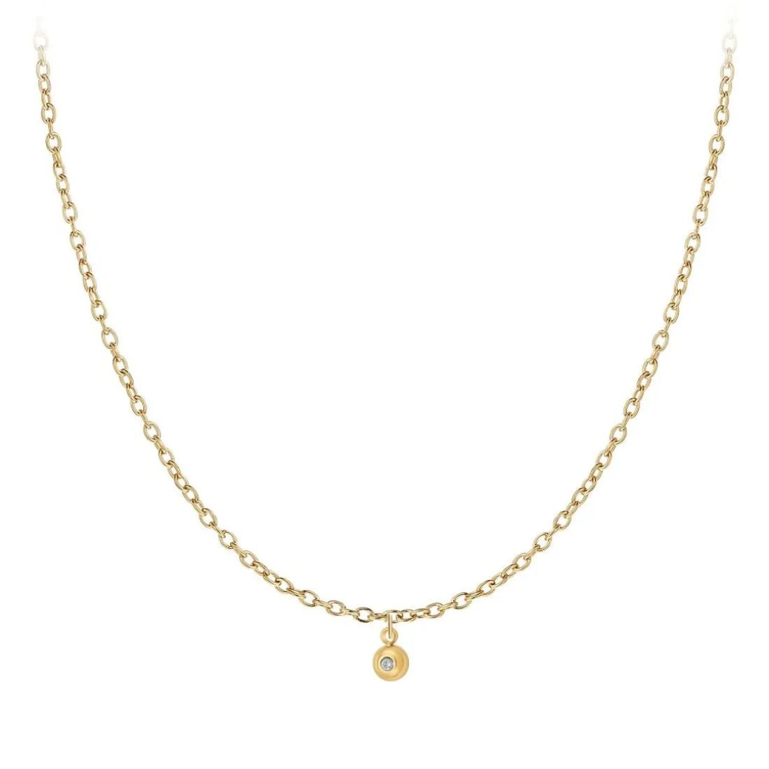 Collier Femme So Charm - BD2382-DORE-DIAMANT - Collier Mode Doré