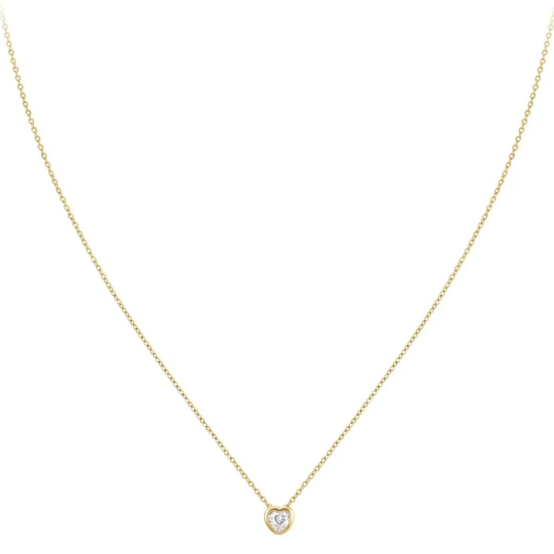 Collier Femme So Charm - B3084-DORE - Collier Coeur Doré