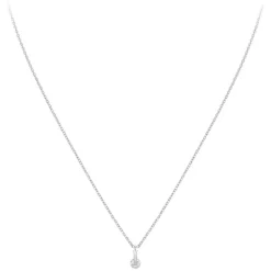 Collier Femme So Charm - B1498-I - Collier Initiale Argenté