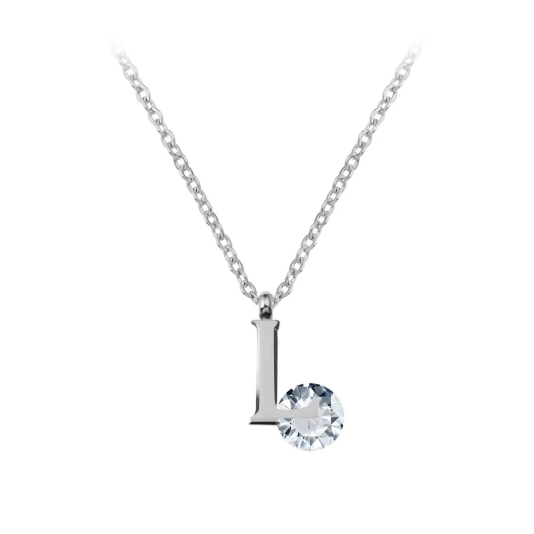 Collier Femme So Charm - B1498-L - Collier Initiale Argenté