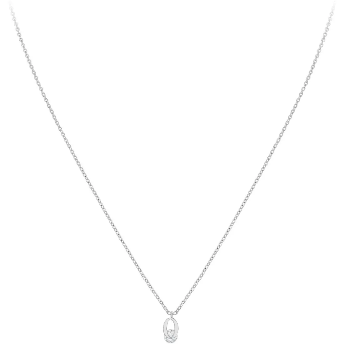 Collier Femme So Charm - B1498-O - Collier Initiale Argenté