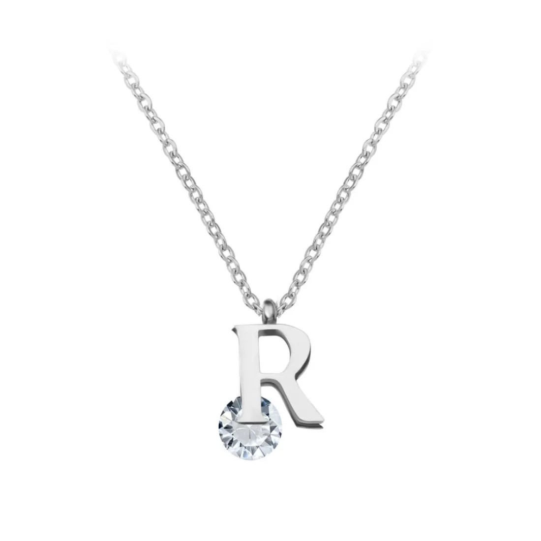 Collier Femme So Charm - B1498-R - Collier Initiale Argenté