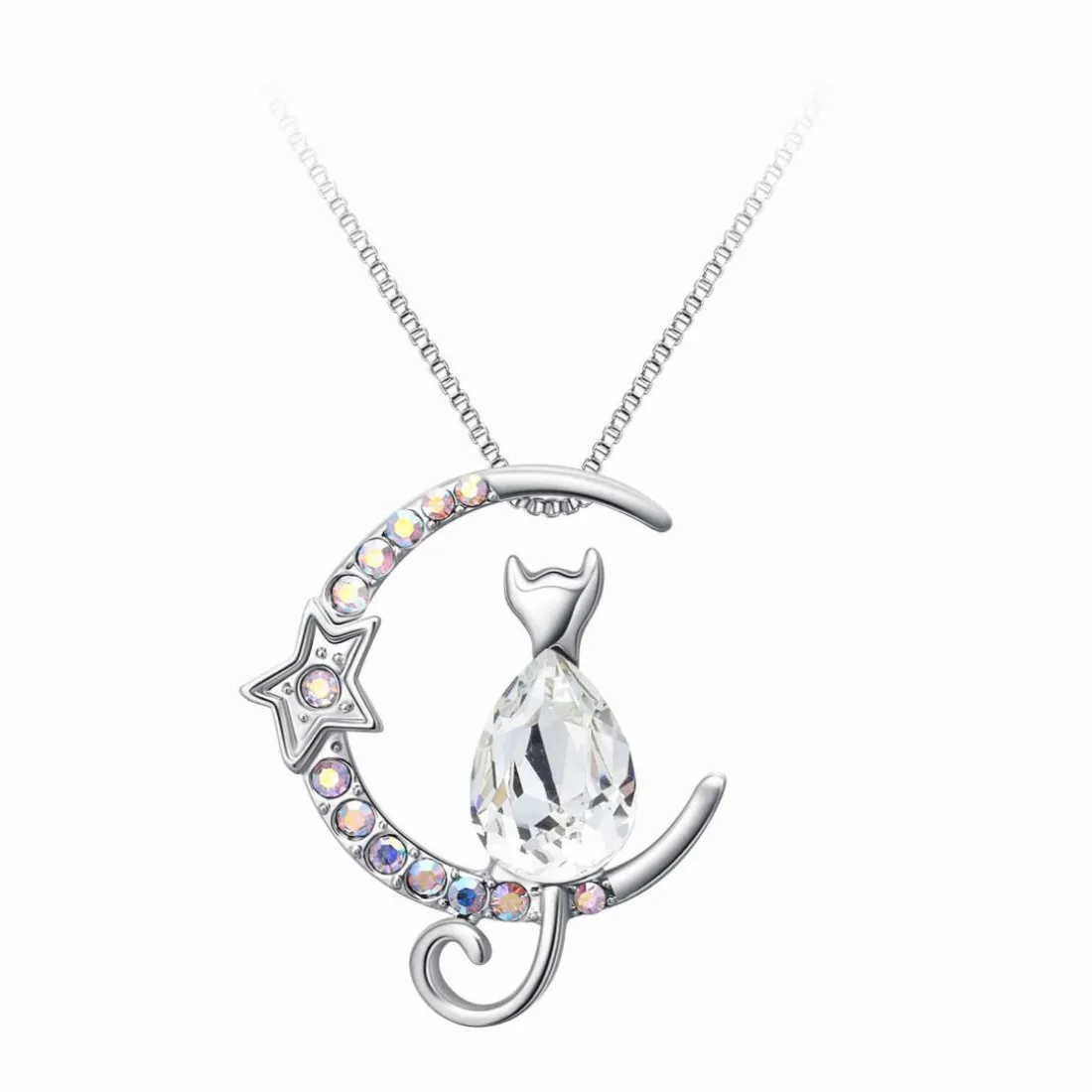 Collier femme So Charm - BS1542-CRYS Métal Argent