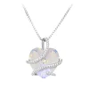 Collier Femme So Charm - BS1409-IRIS - Collier Coeur Argenté