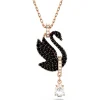 Collier Femme Swarovski Swan - 5678045 noir,doré rose