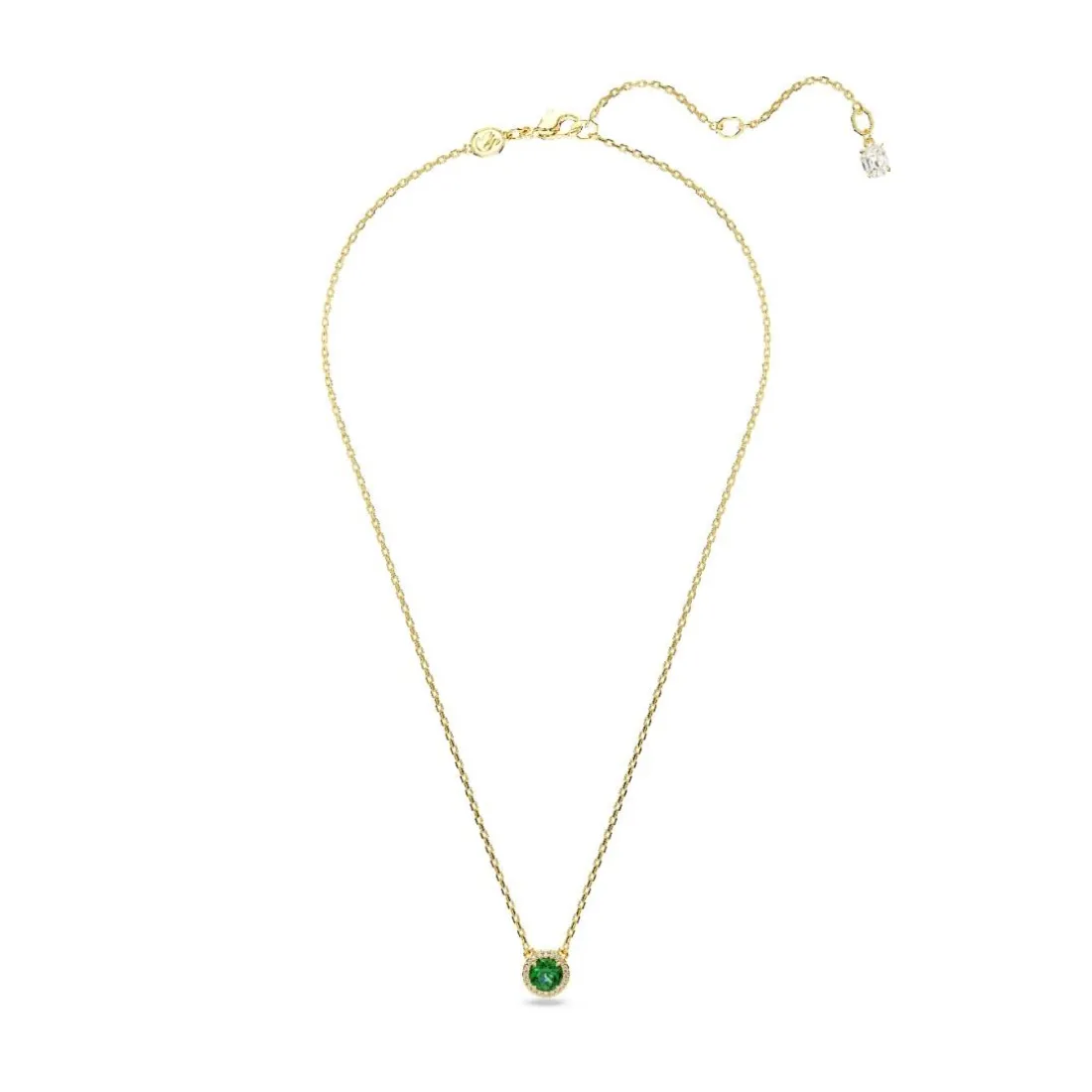 Collier Femme Swarovski Una - 5680557 Plaqué or Vert
