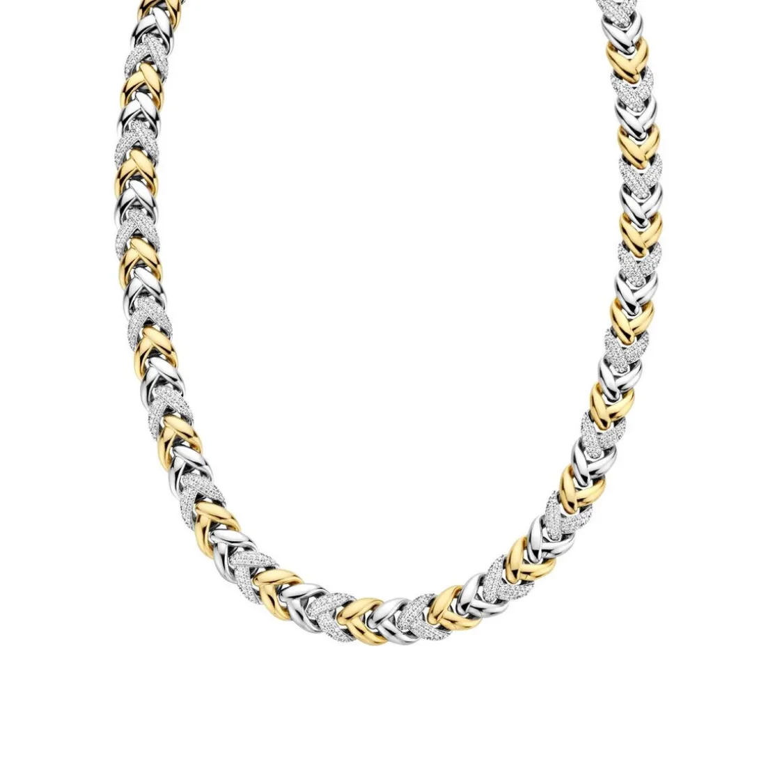 Collier Femme Ti Sento 3989ZY-42 - Argent, plaqué or