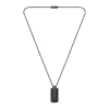 Collier Homme Boss Bijoux en Acier Noir