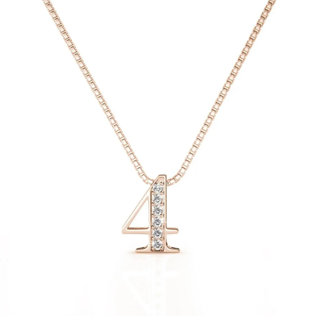 Collier Number 4 Or Rose