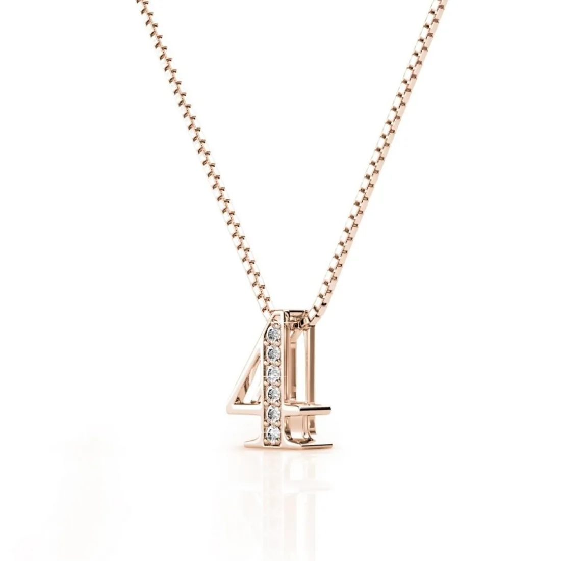 Collier Number 4 Or Rose