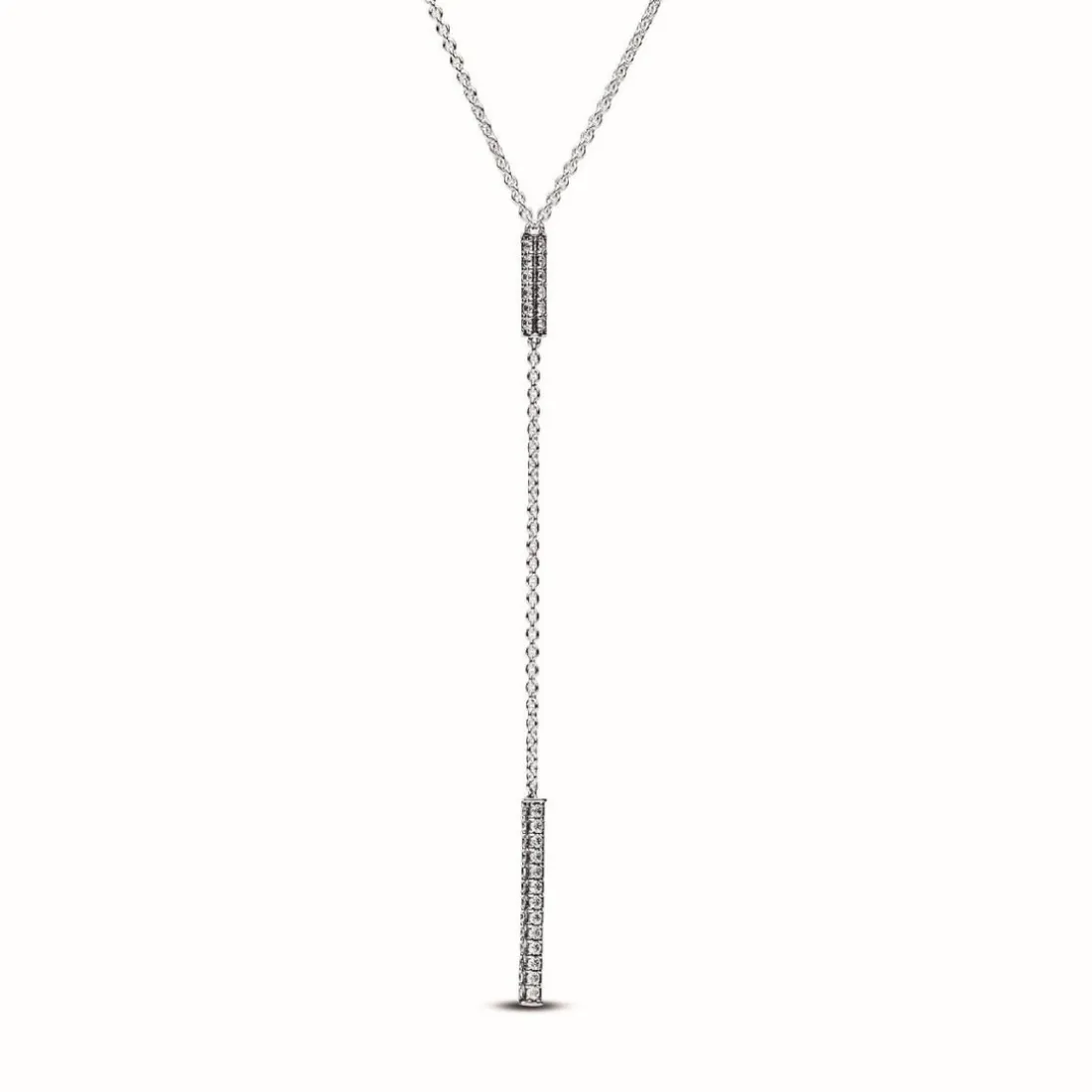 Collier Pendant Gouttes Prismatique Pavé Pandora Timeless