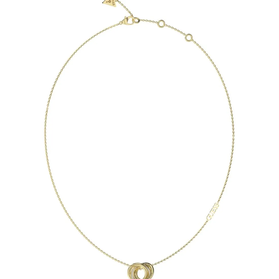 Collier Perfect Acier Doré Mini Liens