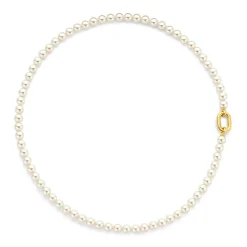 Collier Ti Sento - 34050YP Argent Doré Et Perles Synthétiques