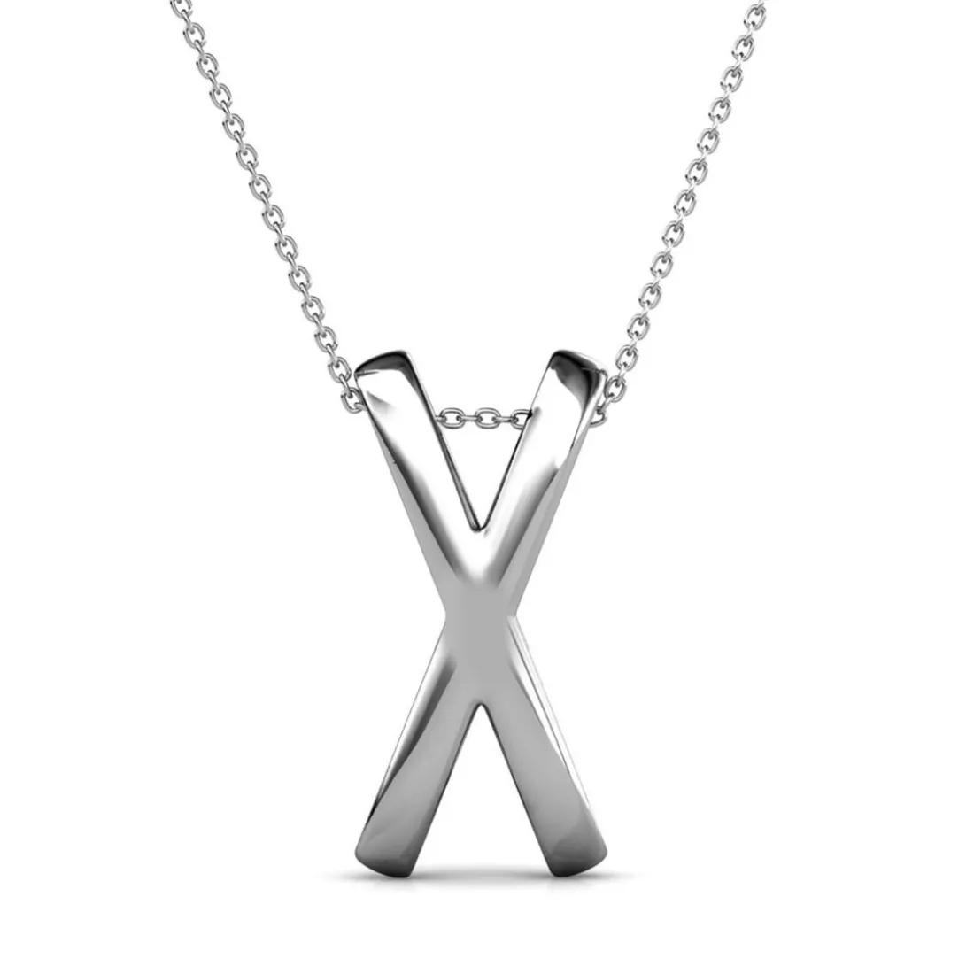 Collier X Duo Argenté