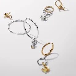 Créoles à Charms Pandora Moments 40 mm