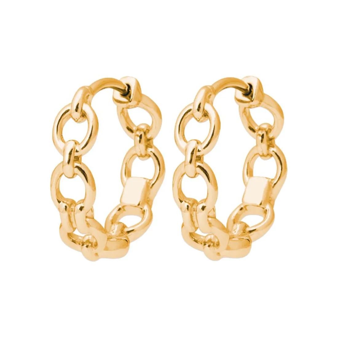 Créoles femme plaqué or 2 mm - Y633W00