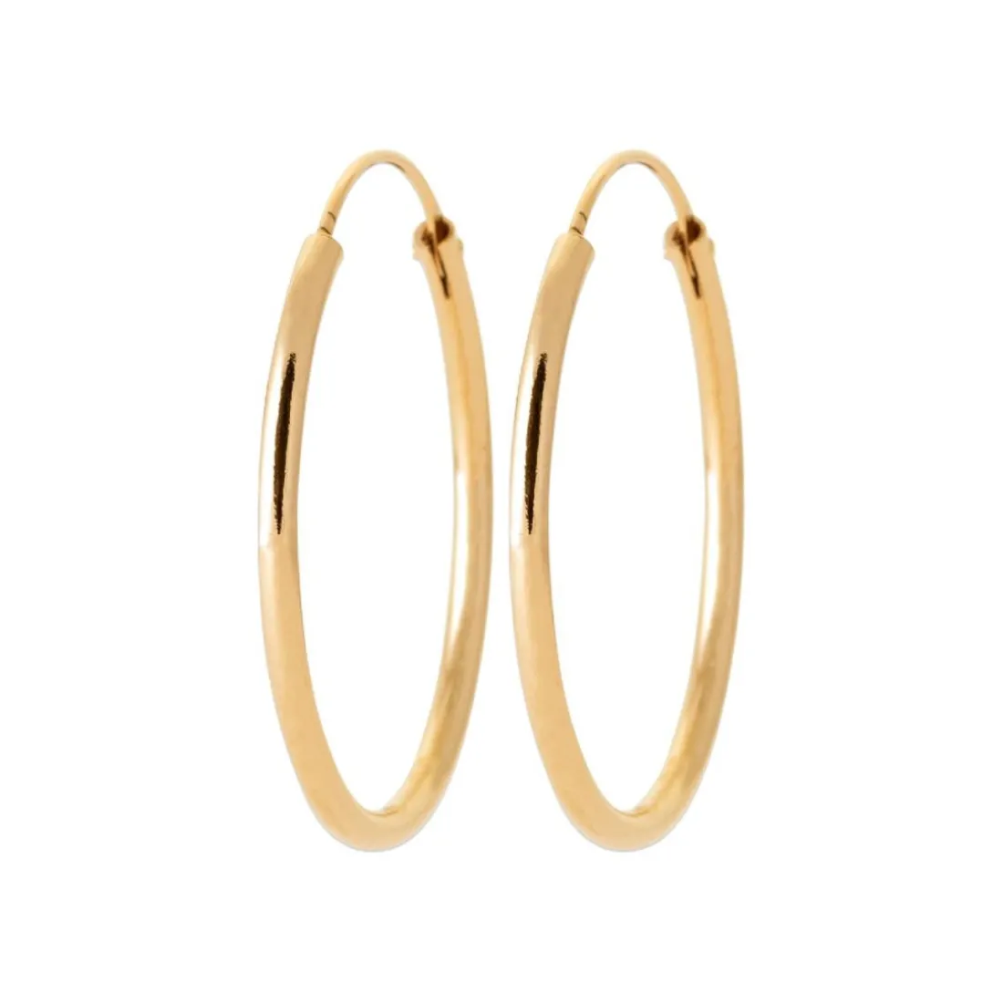 Créoles femme plaqué or 3 mm - Y0YY30