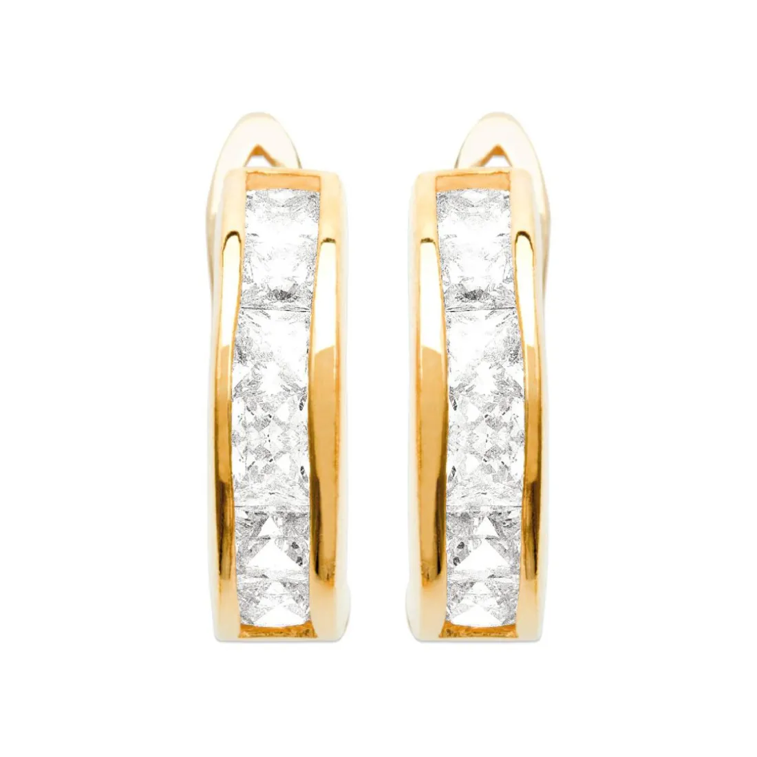Créoles femme plaqué or 16 mm - Y6603YZ