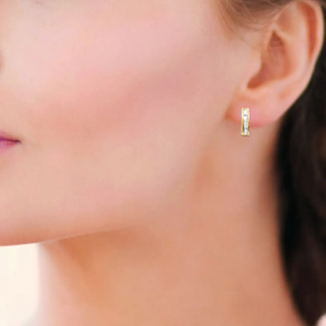 Créoles femme plaqué or 16 mm - Y6603YZ
