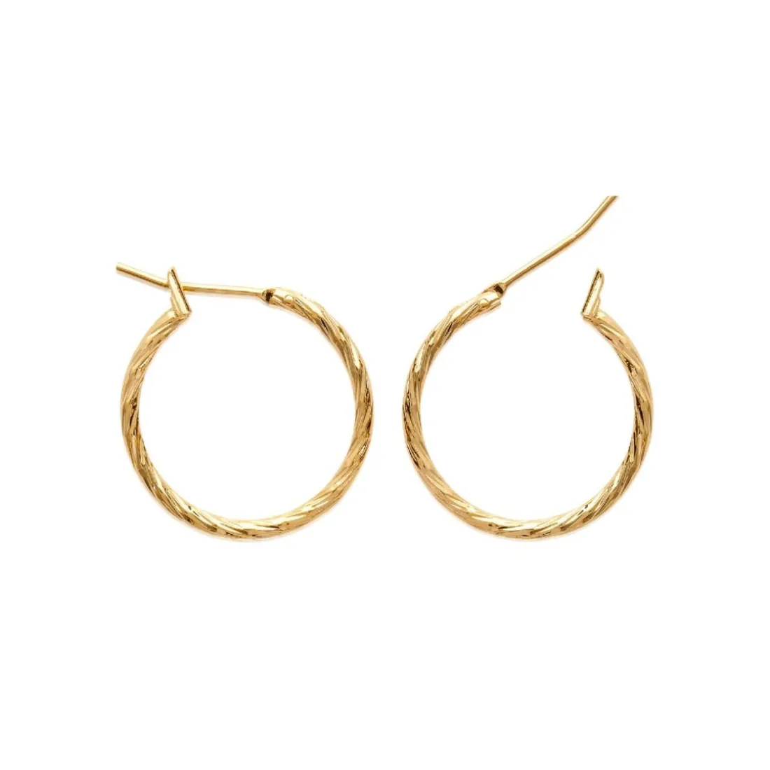 Créoles femme plaqué or 2 mm - Y6Z4UY0