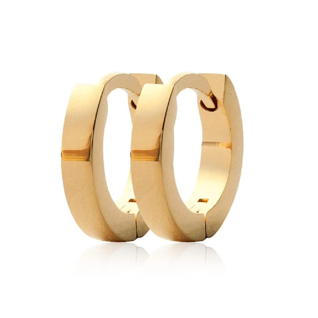 Créoles femme plaqué or 13 mm - Y6ZYZ00