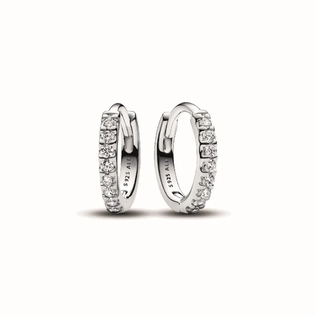 Créoles Pandora Timeless - Enveloppantes Scintillantes en Argent 925/1000