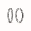 Créoles Rang Pavé Pandora Timeless