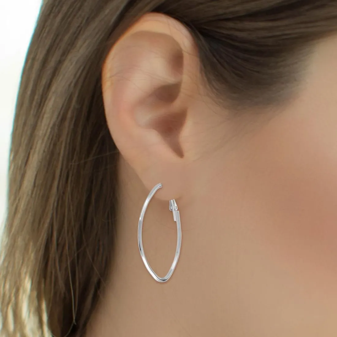 Créoles So Charm - B2787-ARGENT - Boucles D'Oreilles Argentées