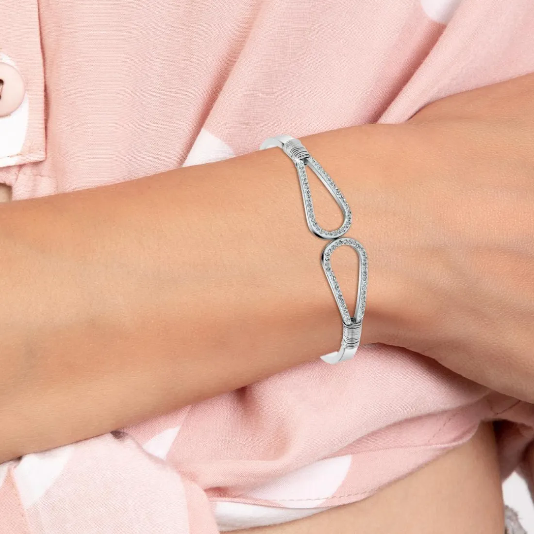 Jonc Femme So Charm - B4027-ARGENT - Bracelet Mode Argenté